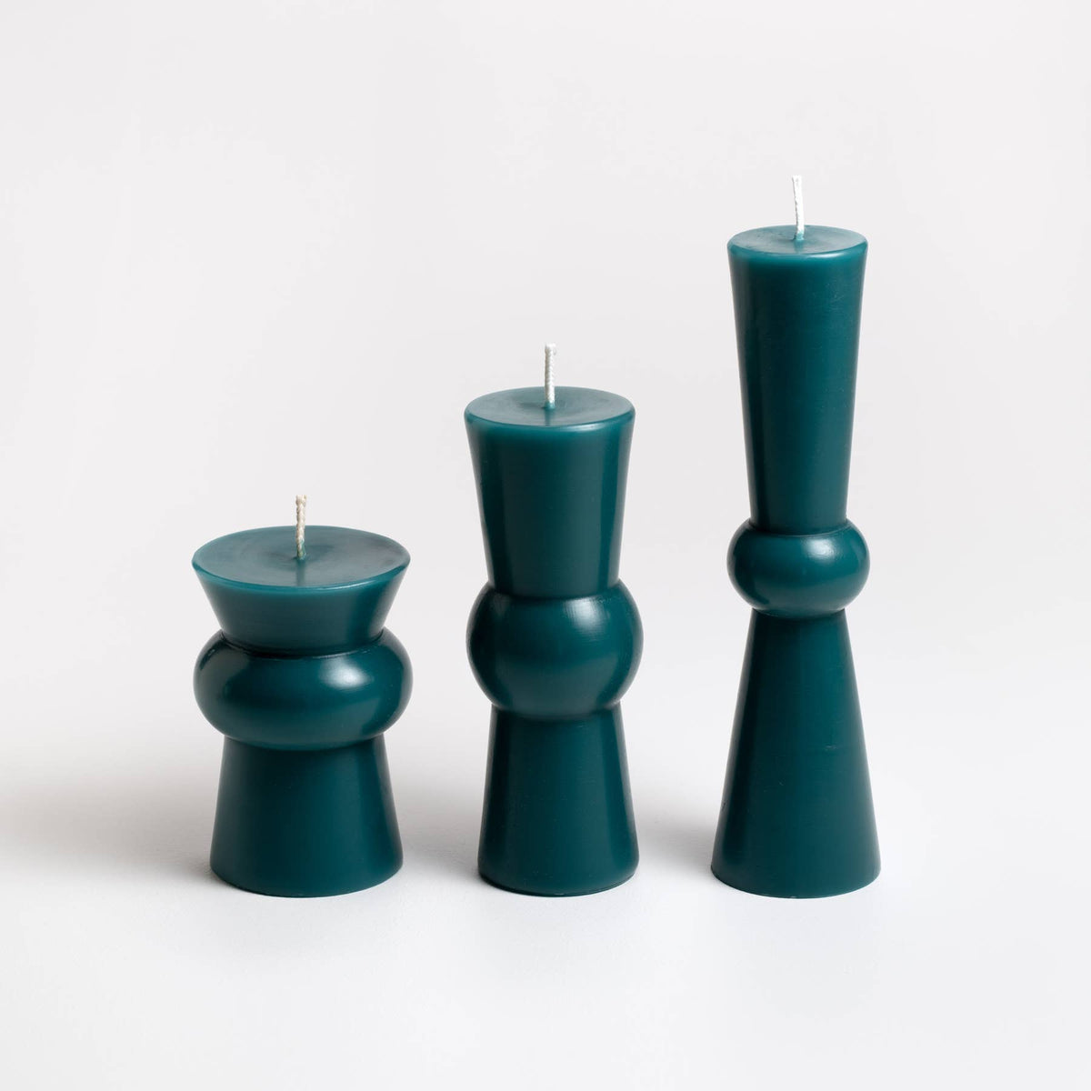 Josee Pillars Handmade Beeswax Sculptural Candles: Bittersweet / Squat