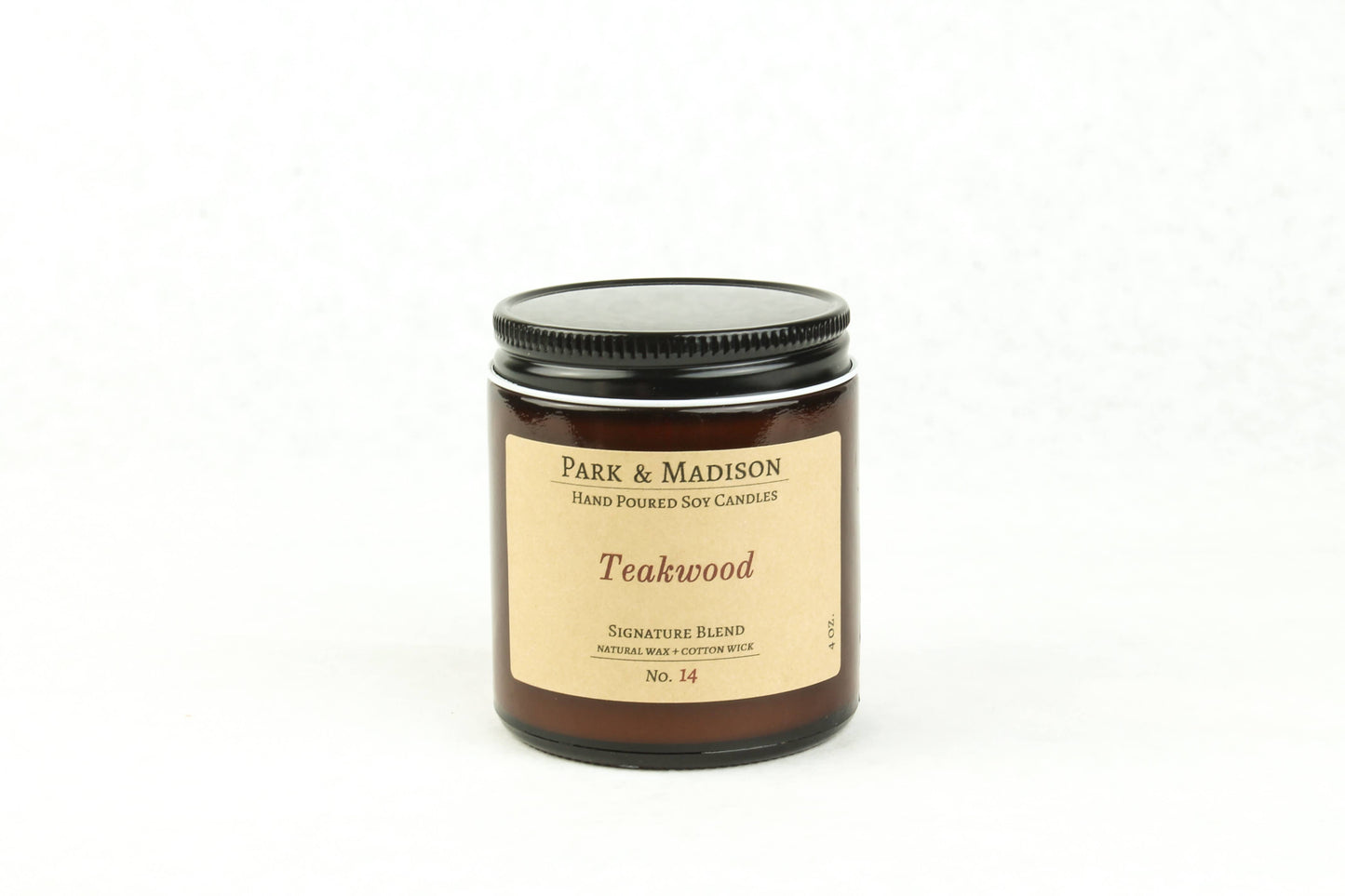 Teakwood Soy Candle: 4 oz.