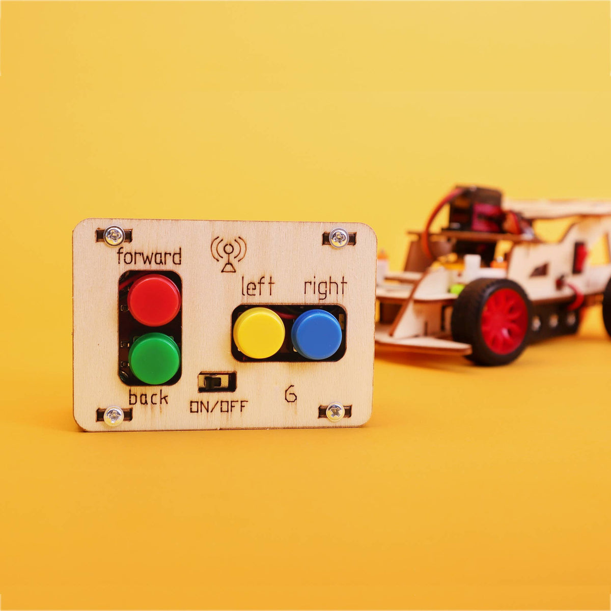 Steering Remote Controlled Car DIY Kit, Educational STEM Toy