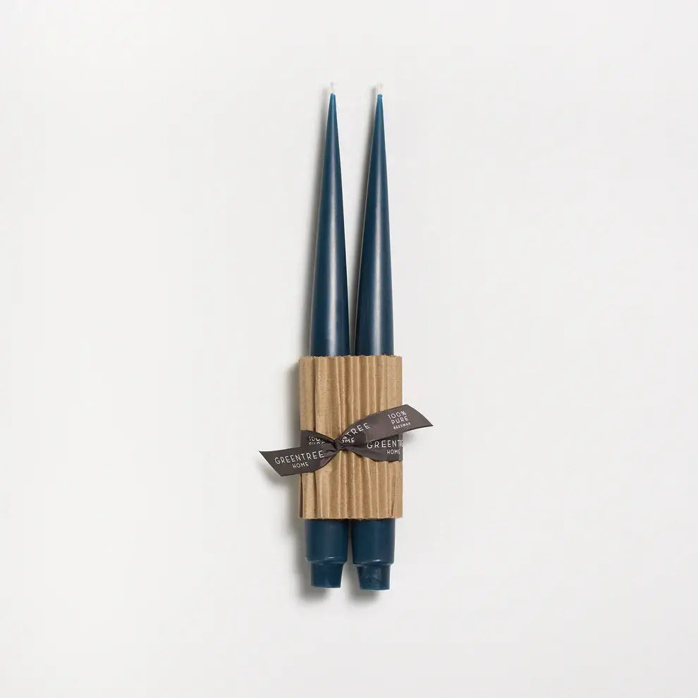 Apollo Taper Handmade Beeswax Candles: Cream