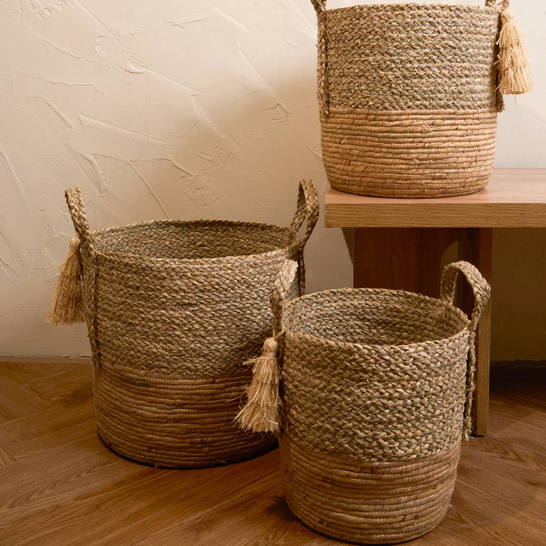 Charm Tassel Basket: Medium