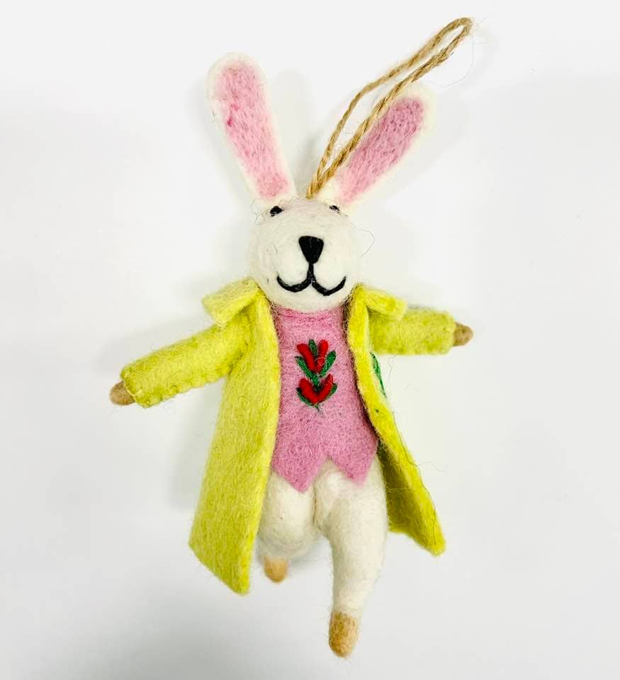 Felt Bunny Ornament Decor