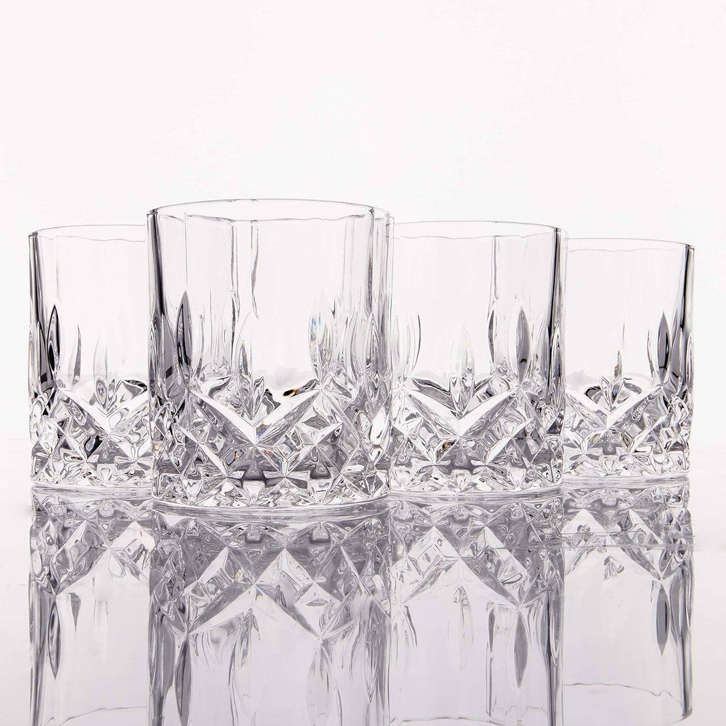 Crystal Cut Old Fashioned Whiskey Glasses 10oz (1pc)