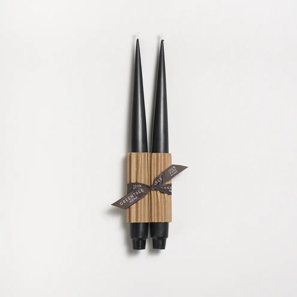 Apollo Taper Handmade Beeswax Candles: Cream