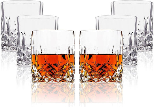 Crystal Cut Old Fashioned Whiskey Glasses 10oz (1pc)