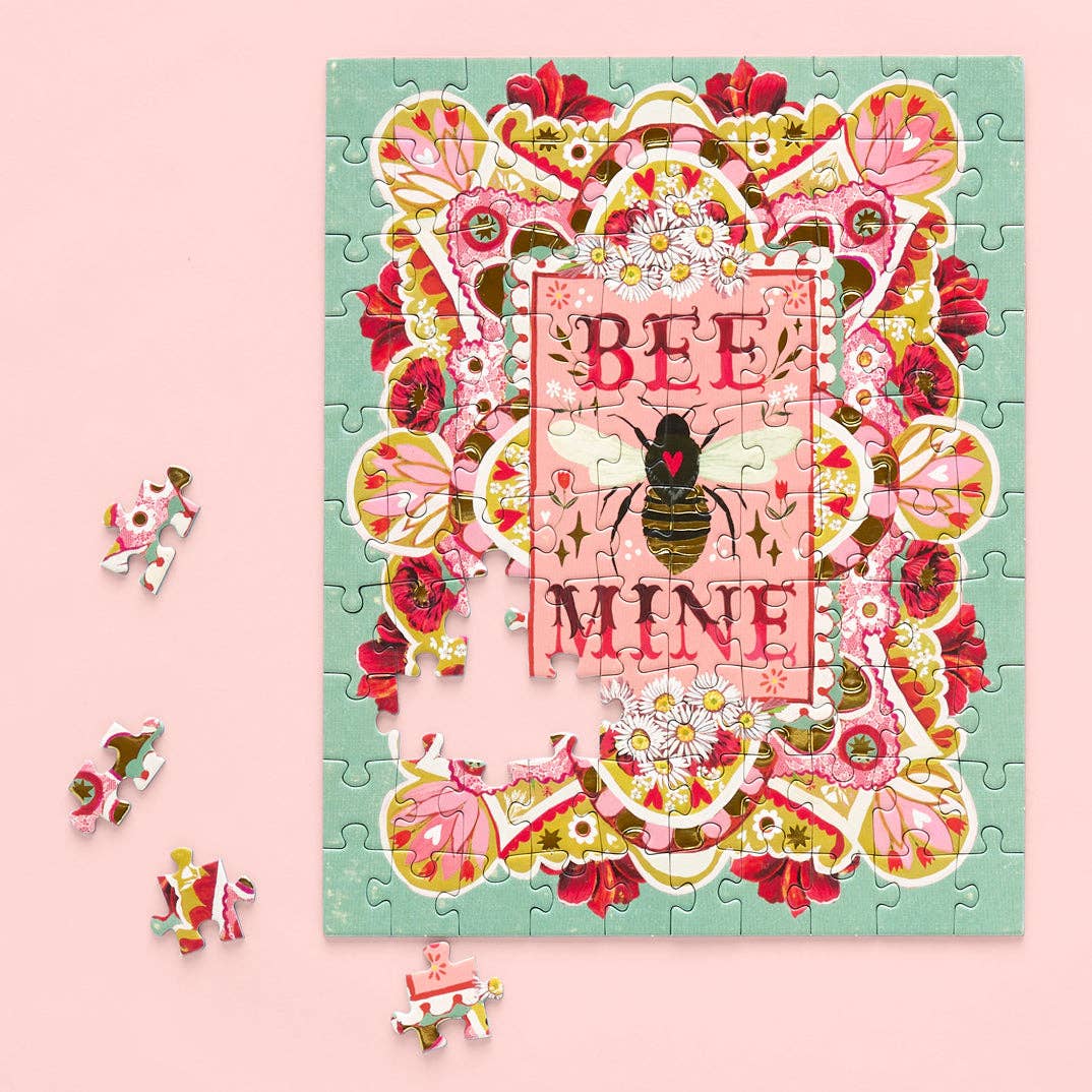 Bee Mine 100 Piece Puzzle Snax | Valentine's Day
