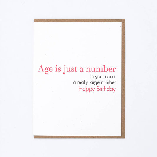 Number Birthday Greeting Card