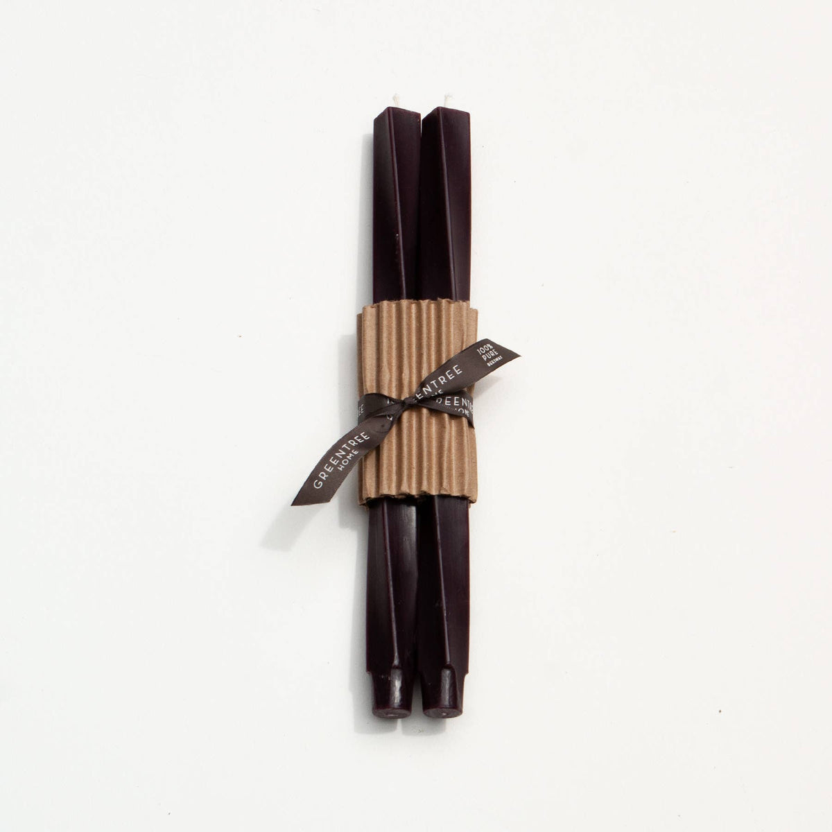 12" Spiral Taper Handmade Beeswax Candles: Turquoise
