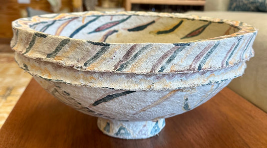 Vintage Paper Mache Decorative Bowl