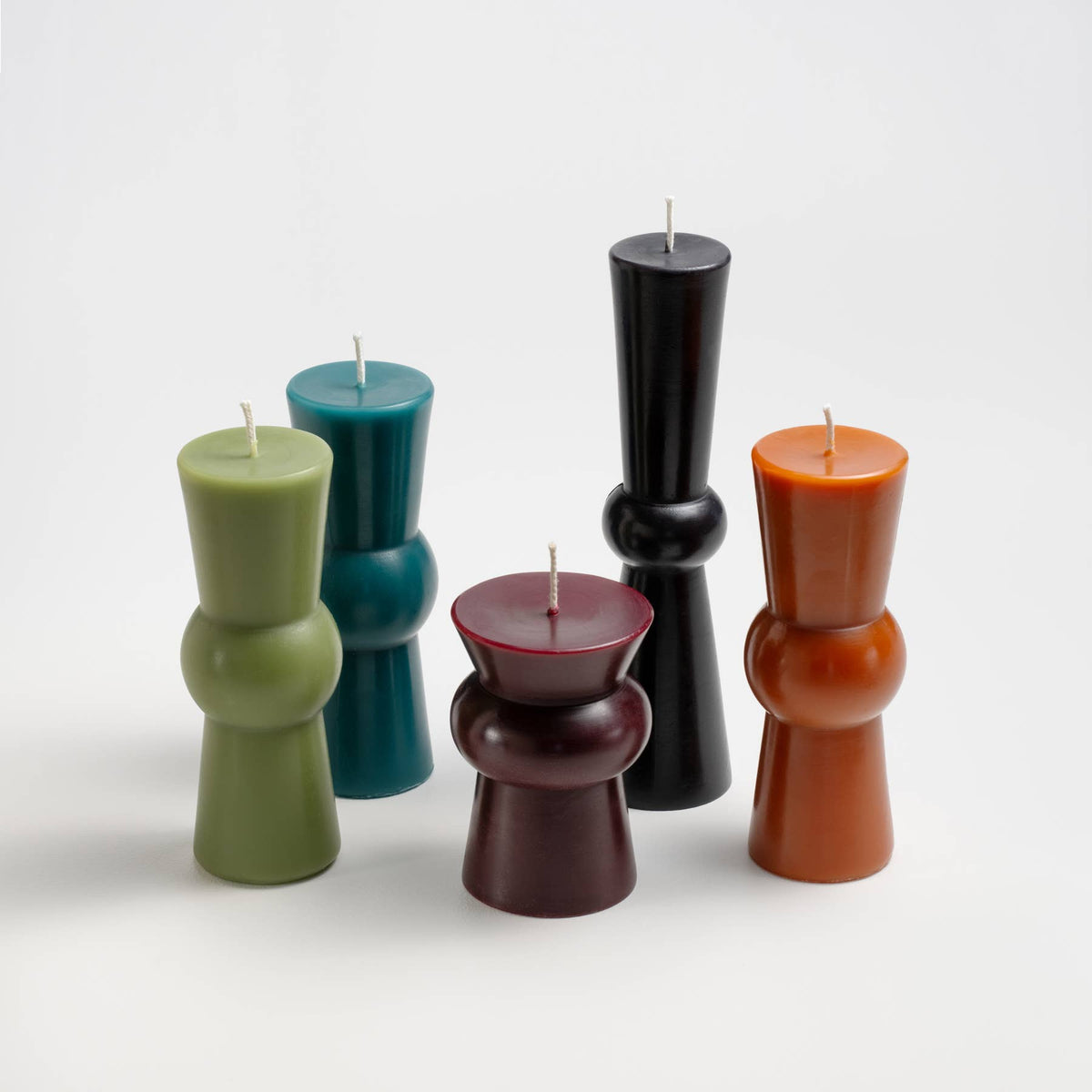 Josee Pillars Handmade Beeswax Sculptural Candles: Goldenrod / Medium