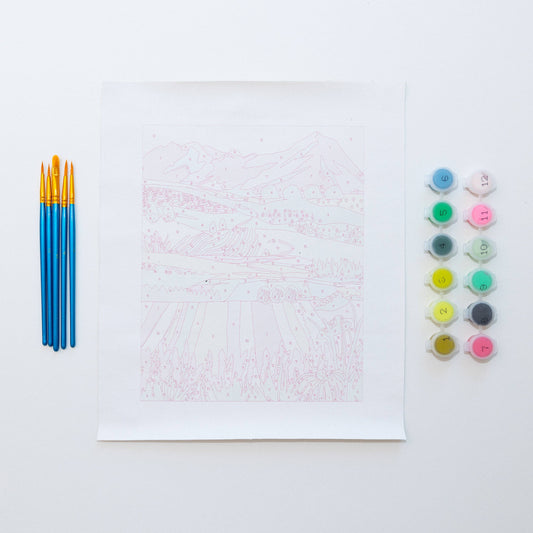 Flower Field by Hebe Studio Paint by Numbers Unframed Mini
