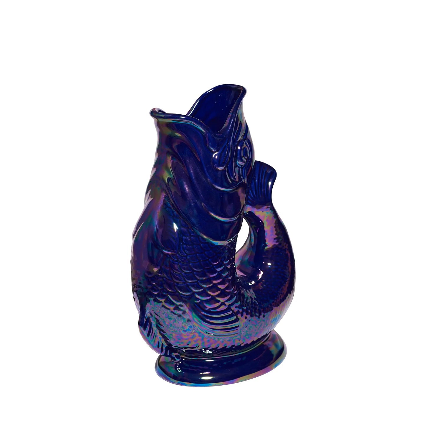 Cobalt Lustre Gluggle Jug