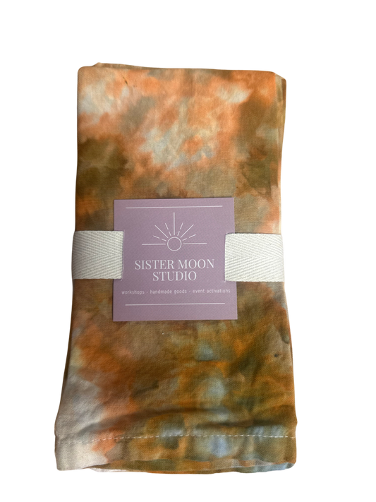 Sistermoon Napkins Green and Soft Orange