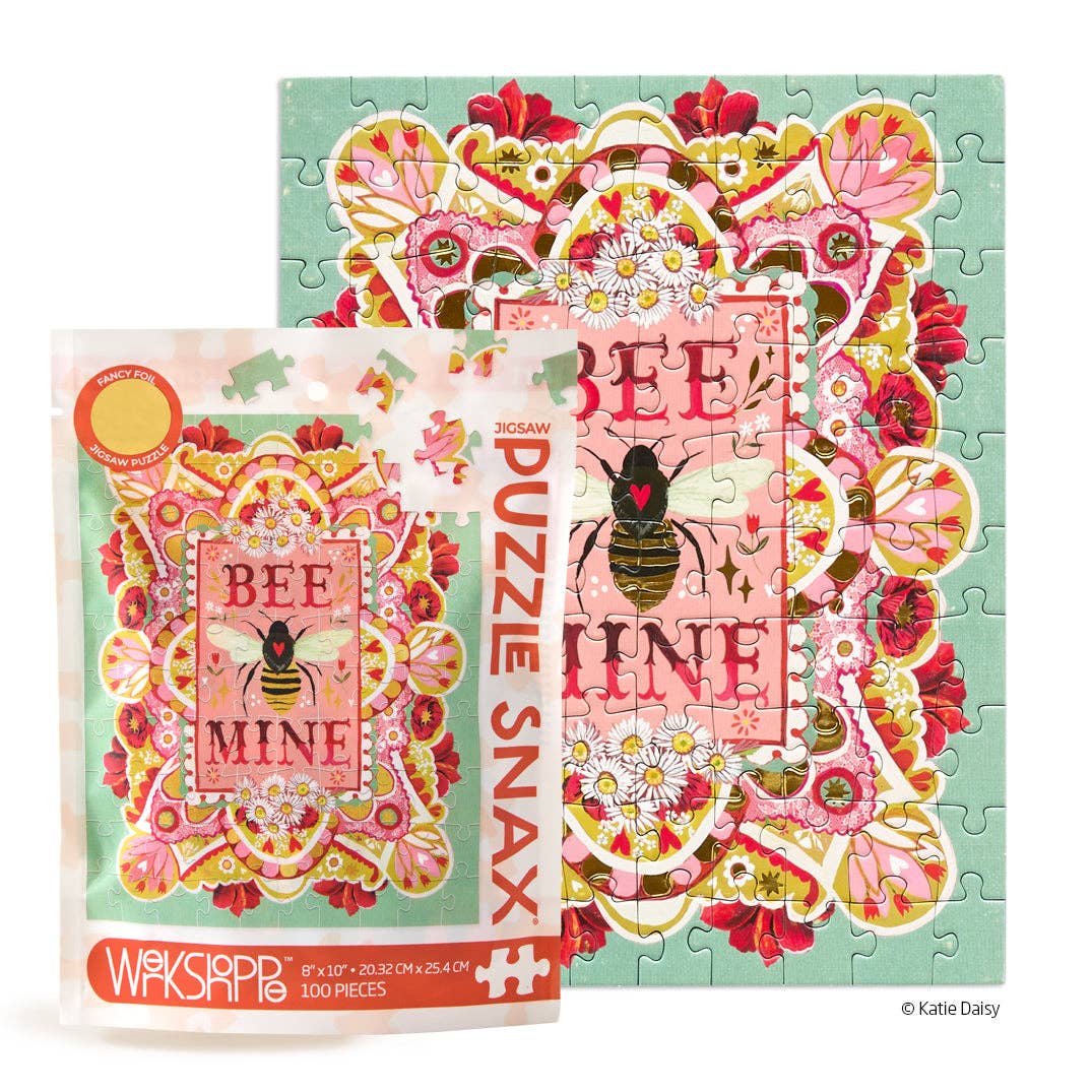 Bee Mine 100 Piece Puzzle Snax | Valentine's Day