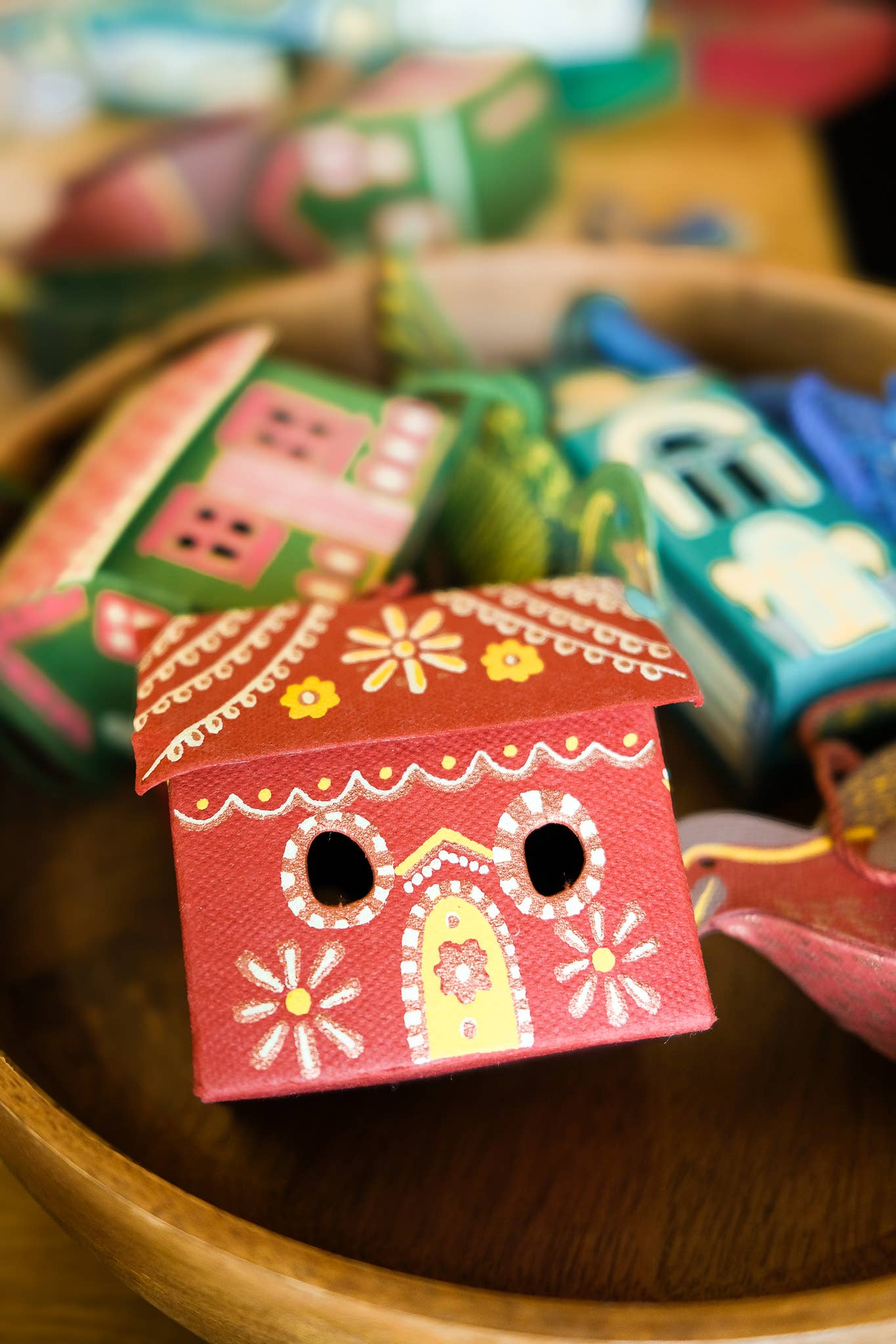 Gingerbread House Screen-Printed Board Decoration