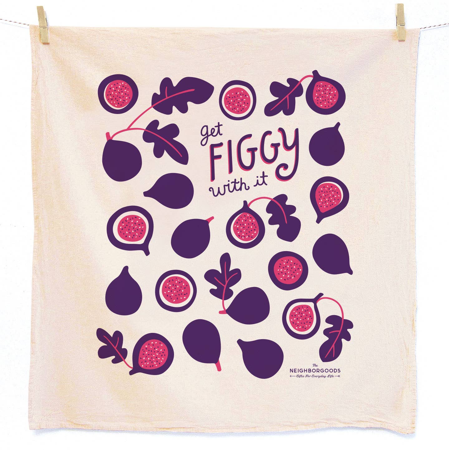 FIGS + OLIVES  (Fig, Olive) - Tea Towel Set oF 2