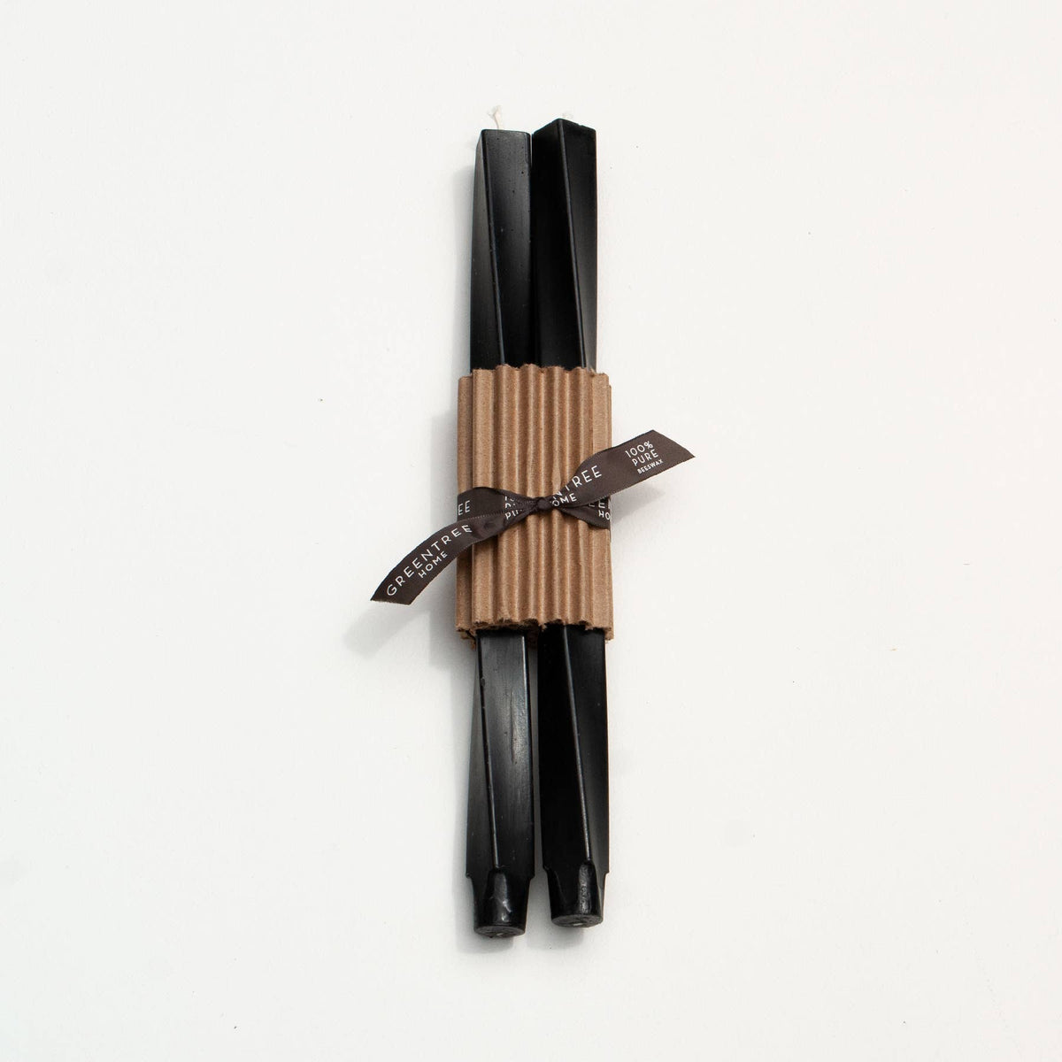 12" Spiral Taper Handmade Beeswax Candles: Berry Champagne