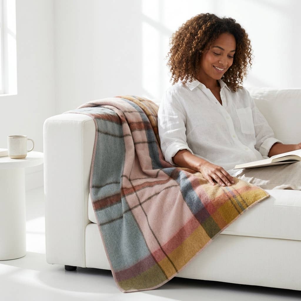 Alpaca Throw Blanket - Reef: Throw     (45x70)
