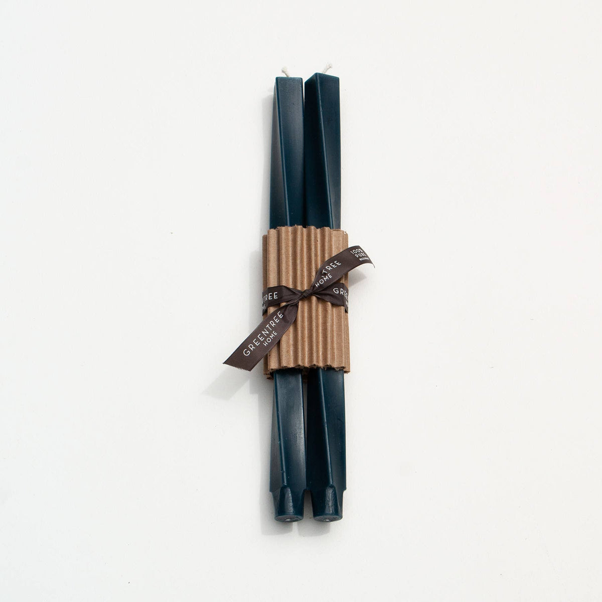 12" Spiral Taper Handmade Beeswax Candles: Berry Champagne