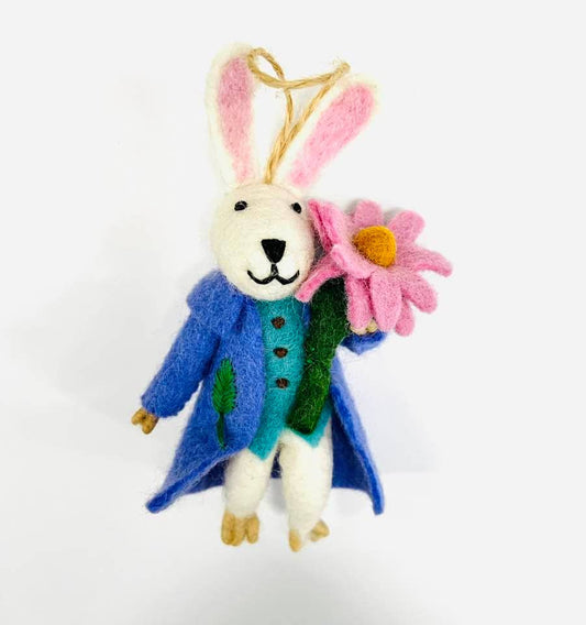 Felt Bunny Ornament Decor