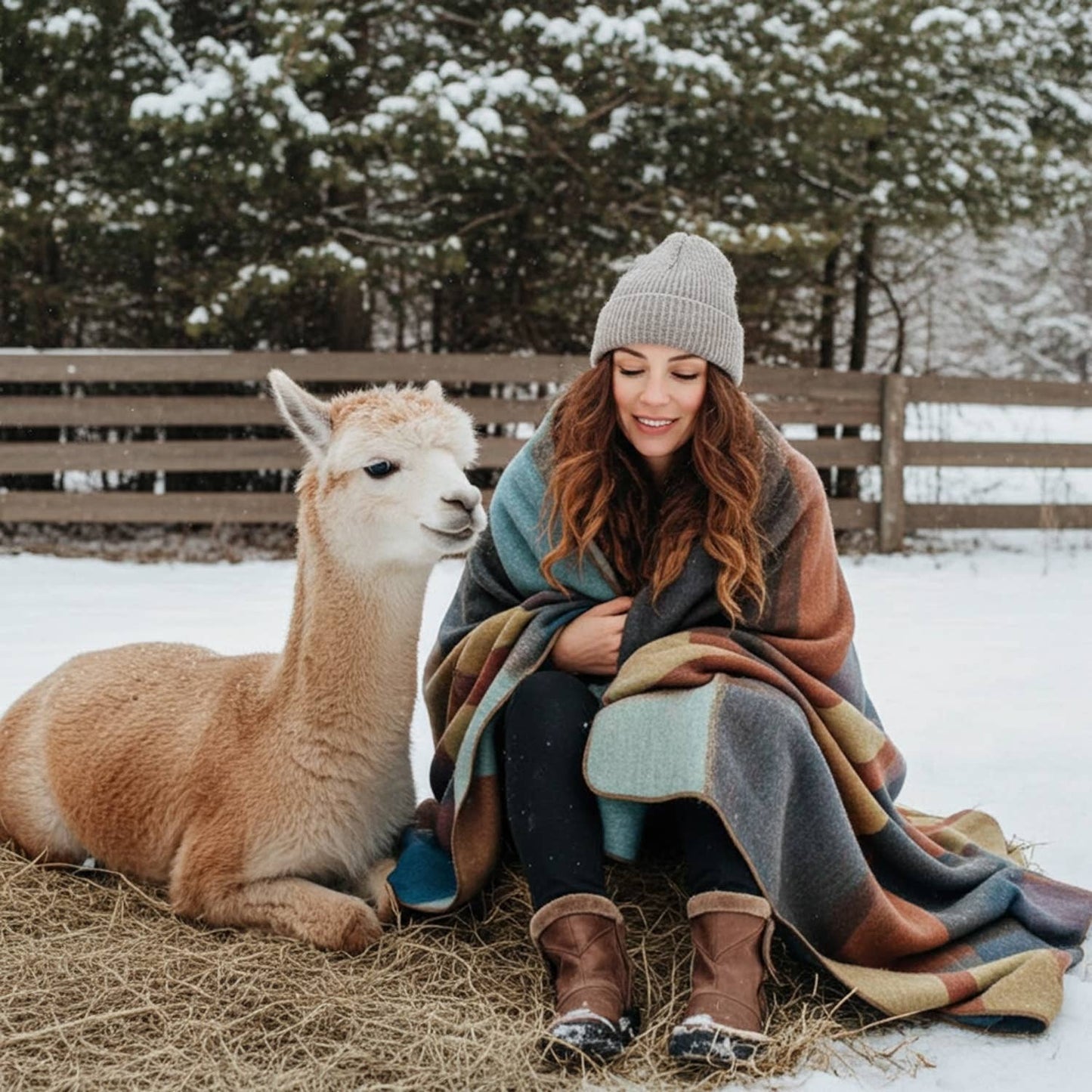 Alpaca Throw Blanket - Prism: Throw     (45x70)