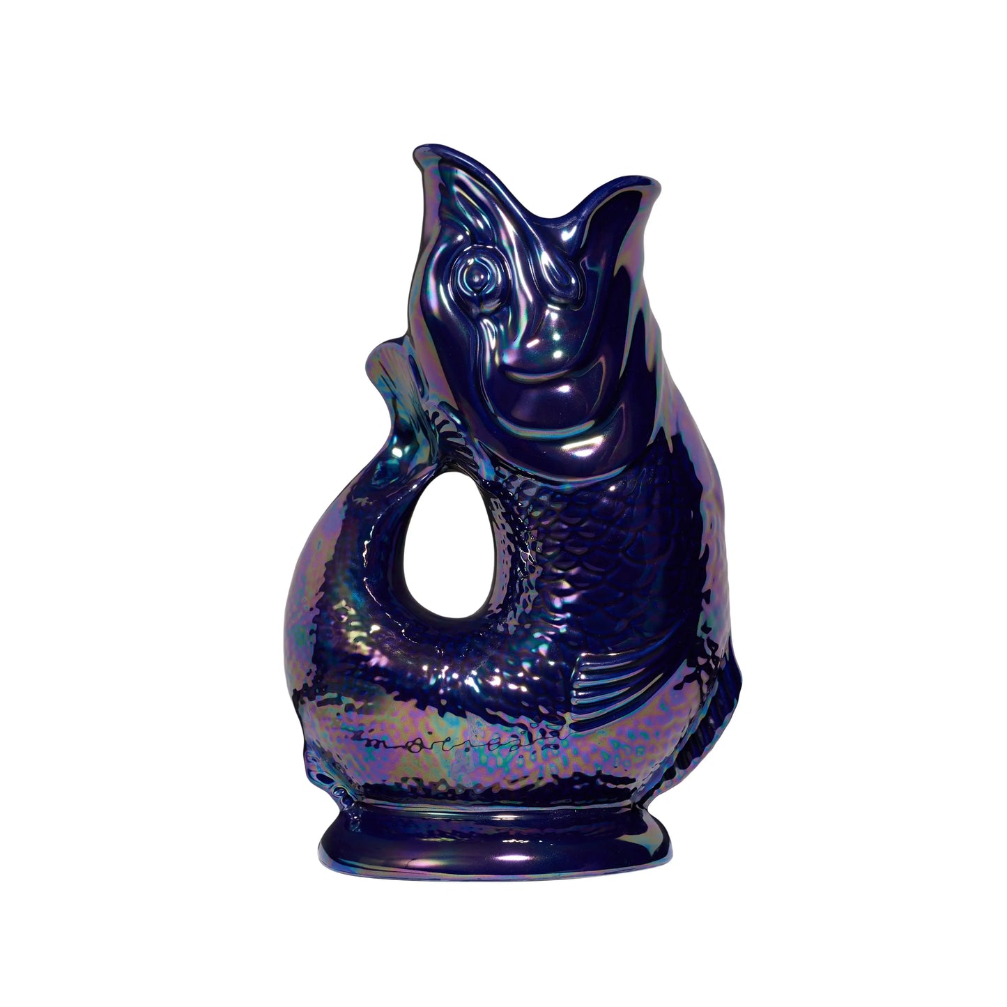 Cobalt Lustre Gluggle Jug
