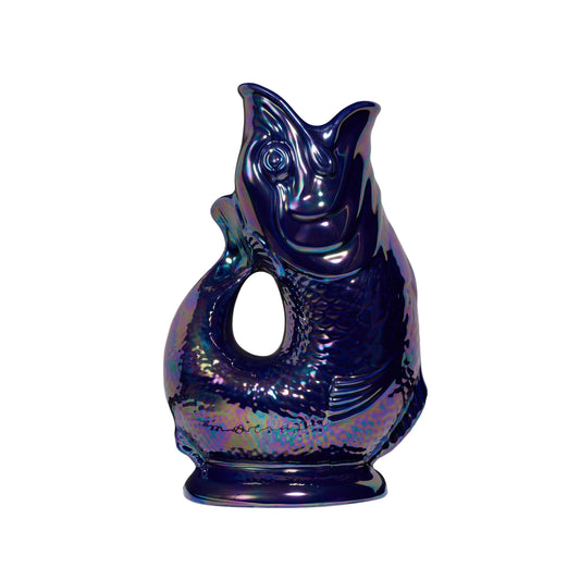 Cobalt Lustre Gluggle Jug