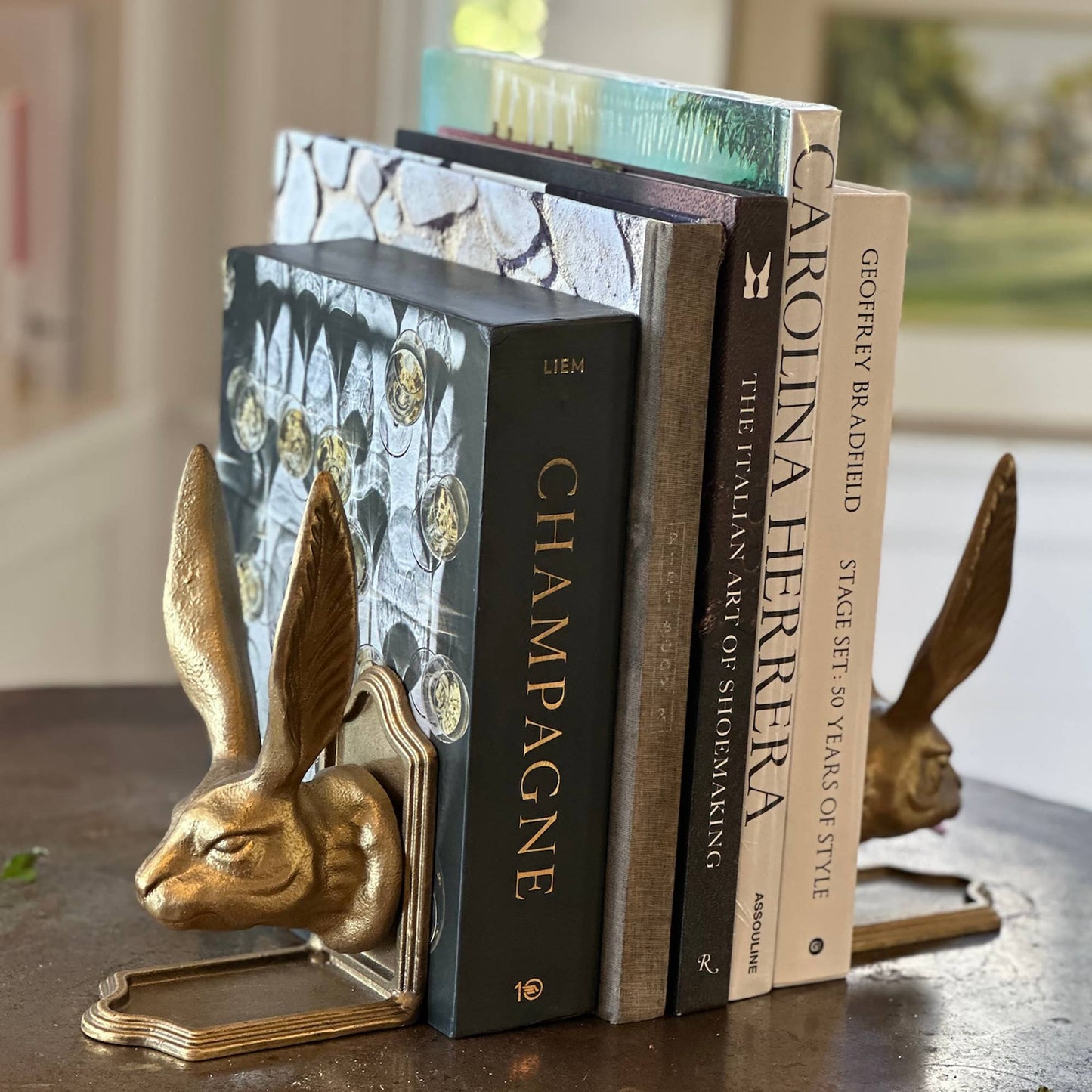 Rabbit Decorative Bookend Set, 4.7" x 4" x 8.6"