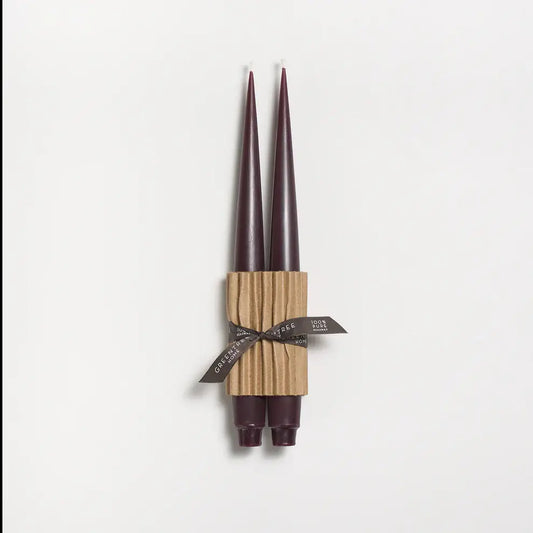 Apollo Taper Handmade Beeswax Candles: Sangria