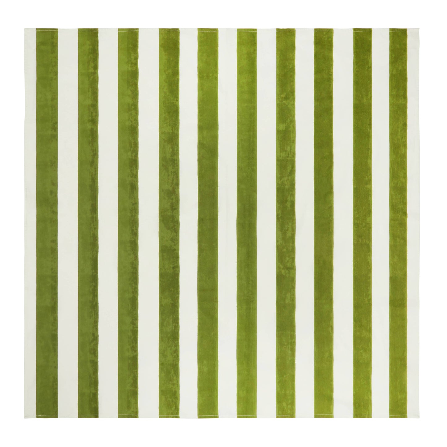St. Tropez Vert Stripes | French Tablecloth: 71" x 106"