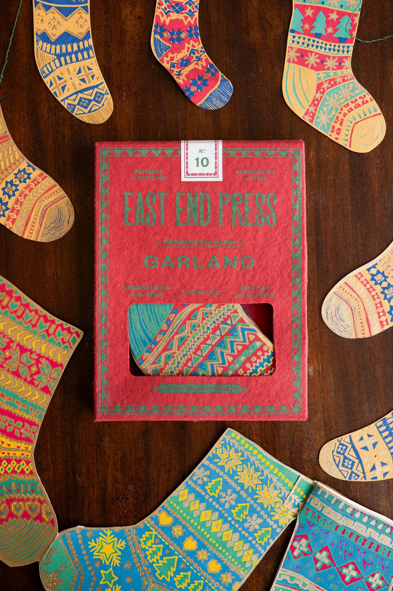 Stockings Concertina Garland