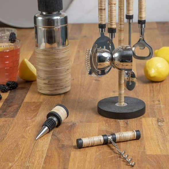Arendal Rattan Bottle Stopper