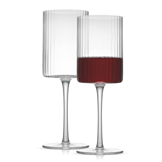 Elle Fluted Cylinder Wine Glass