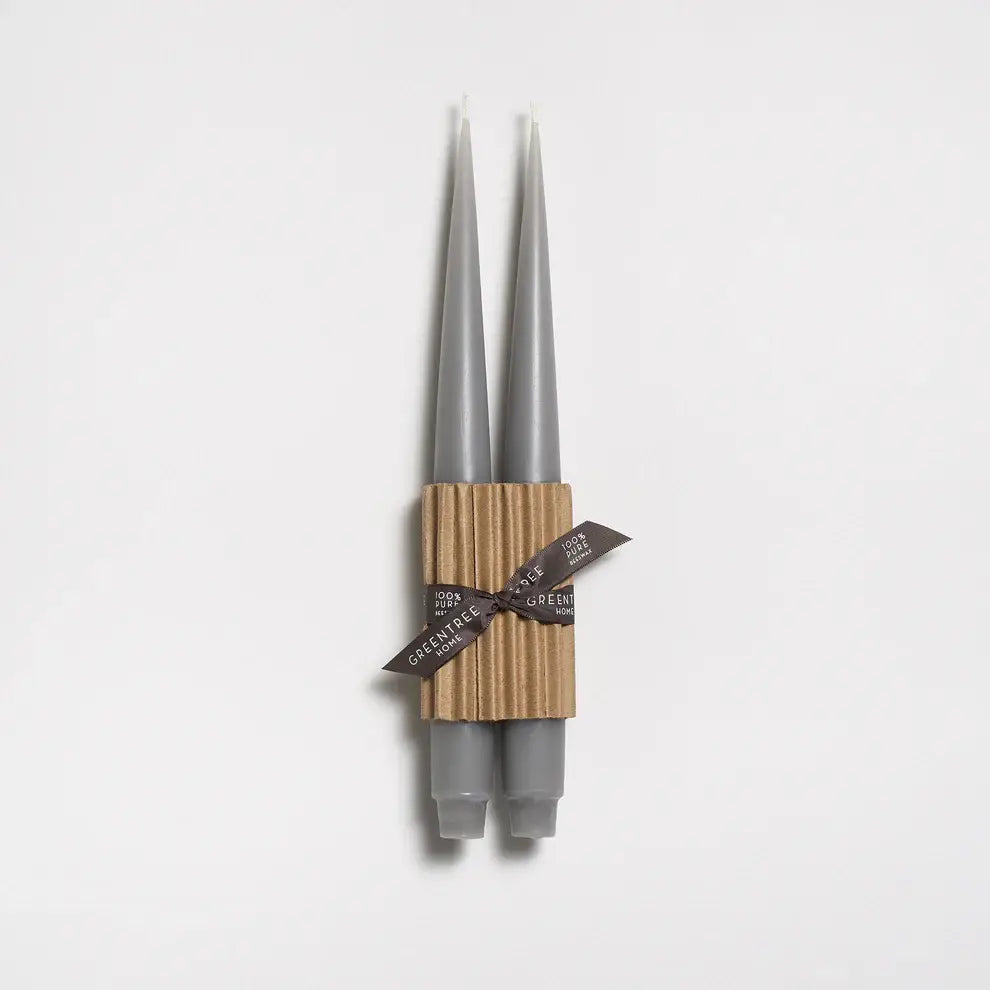 Apollo Taper Handmade Beeswax Candles: Cream