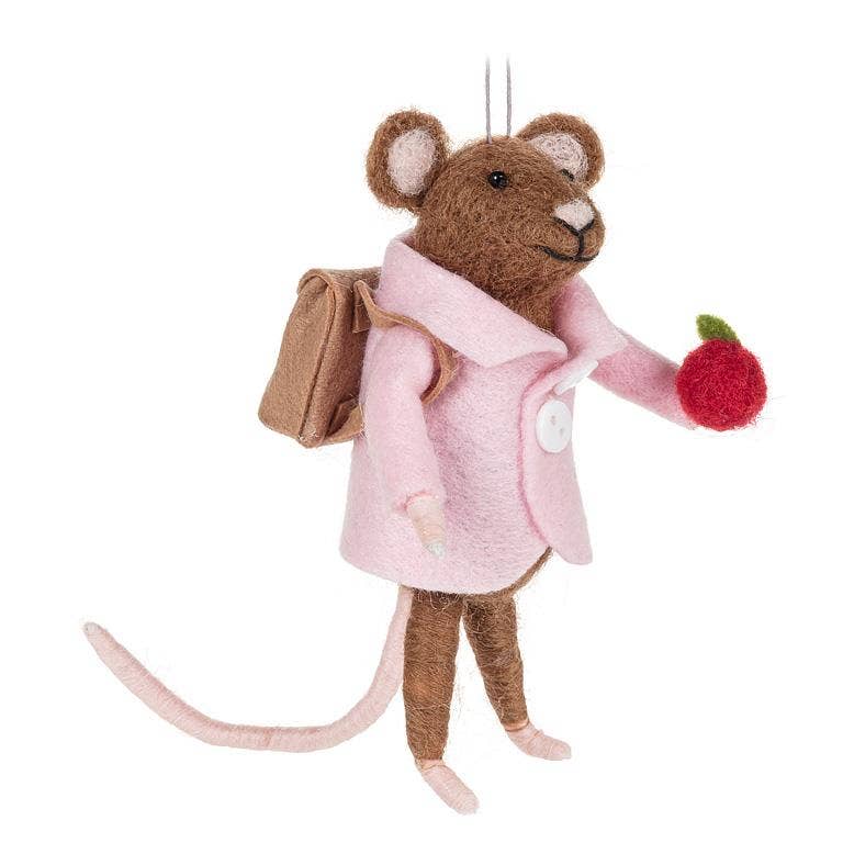 Teacher's Pet Mouse Ornament