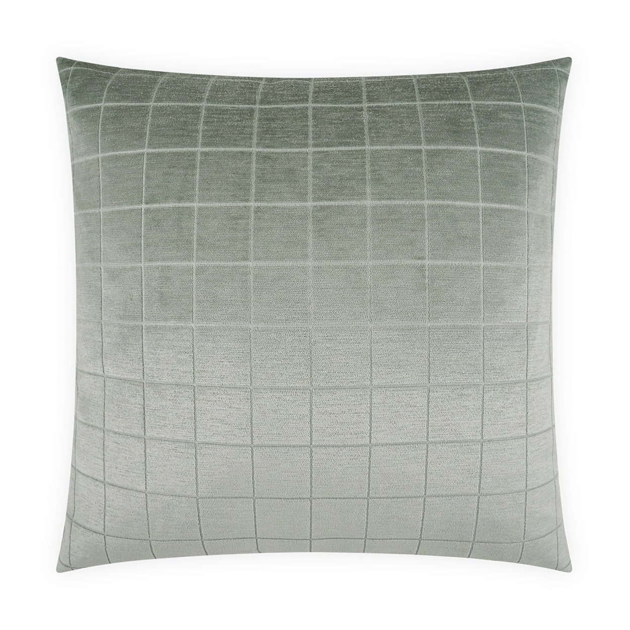 Camden Check Glacier 22x22 Pillow