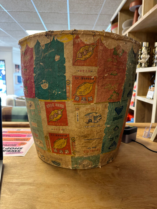 Antique Paper Mache Pot