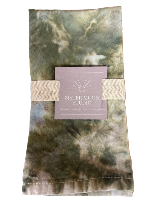 Sister Moon Napkins Olive Drab - Set of 4
