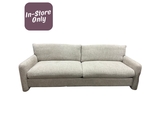 Plush Sofa in Brave Gravel Dimensions