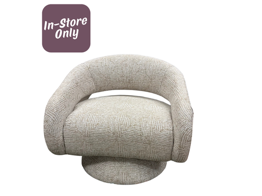 Elton Swivel Chair in Rancho Linen