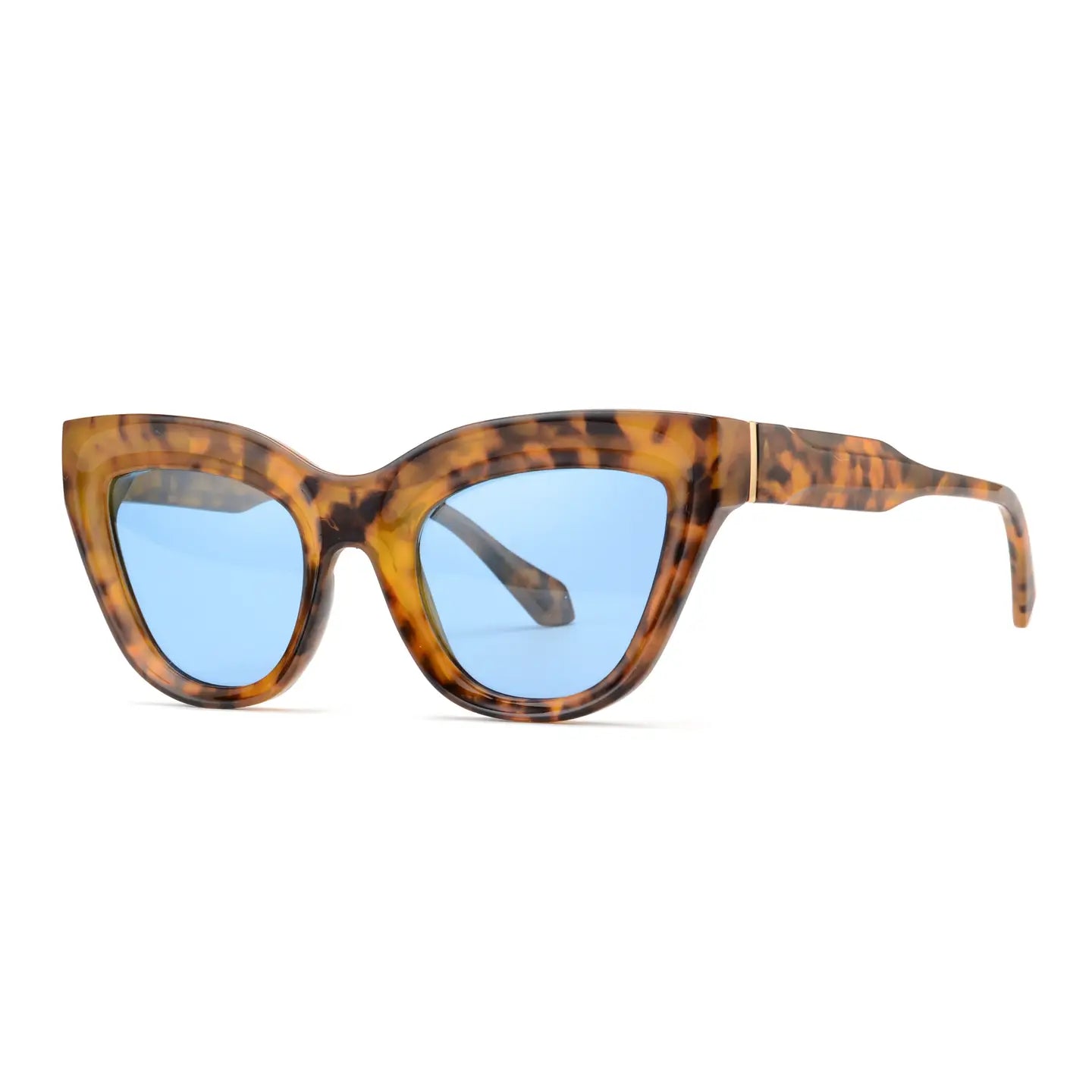 Kelsey/ Light Tortoise/ Blue Lense