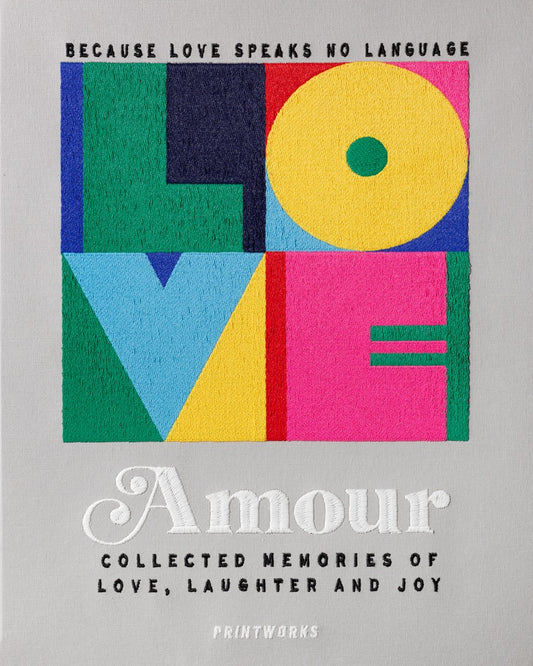Embroidered Photo Album - Amour
