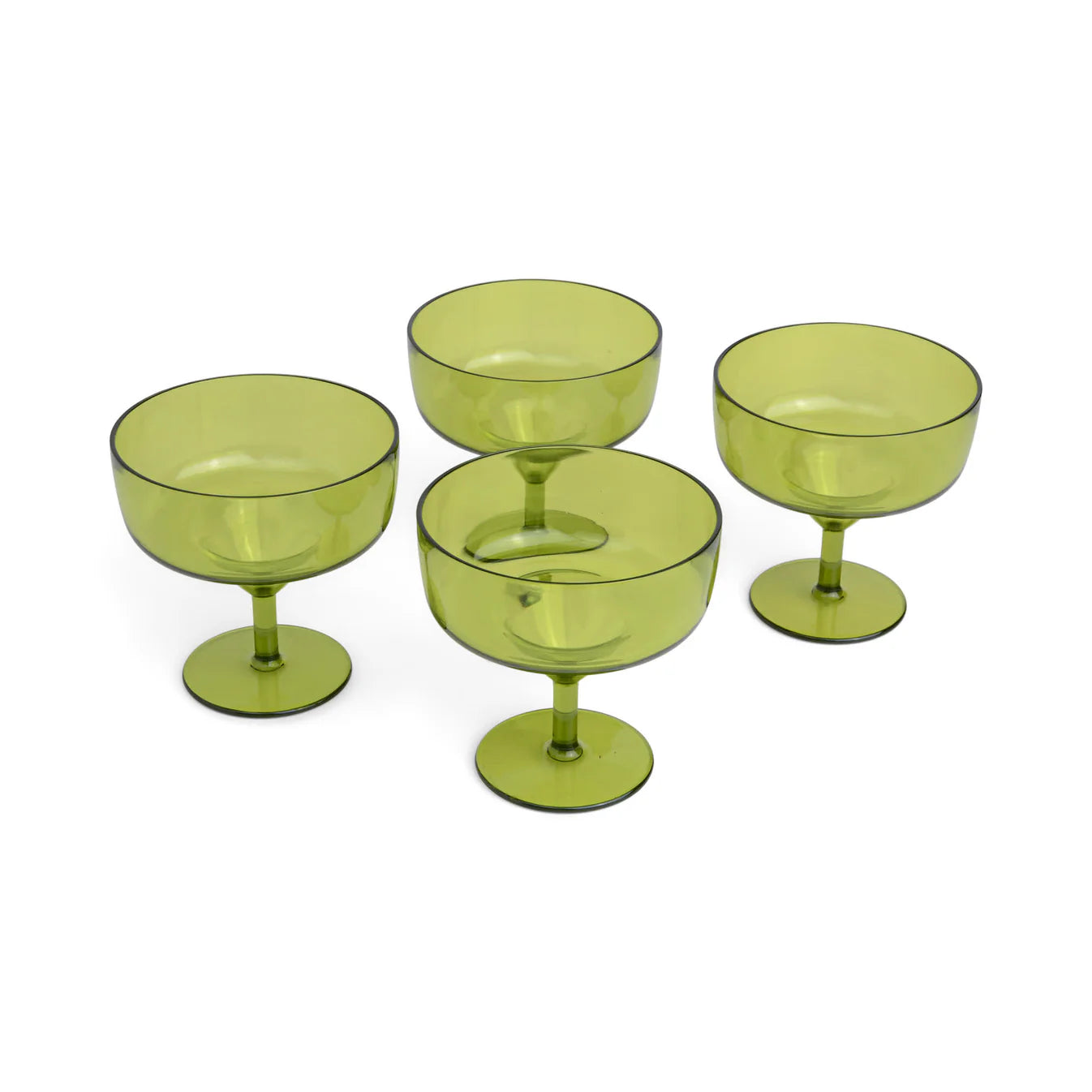Rue Margarita Glass Set of 4 - Olive