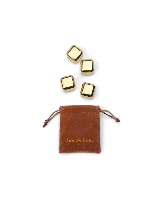 Gold Cocktail Chillers - set of 4