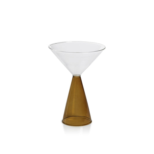 Veneto Martini Glass Amber - Set of 2