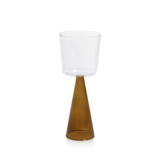 Veneto Wine Glass Amber - Set of 2