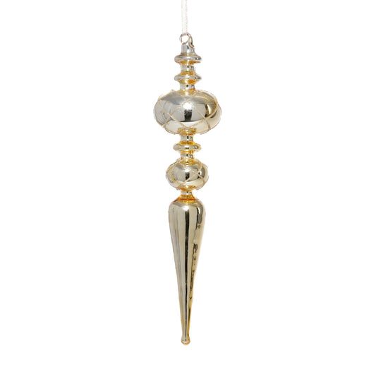 Metallic Gold Finial Ornament