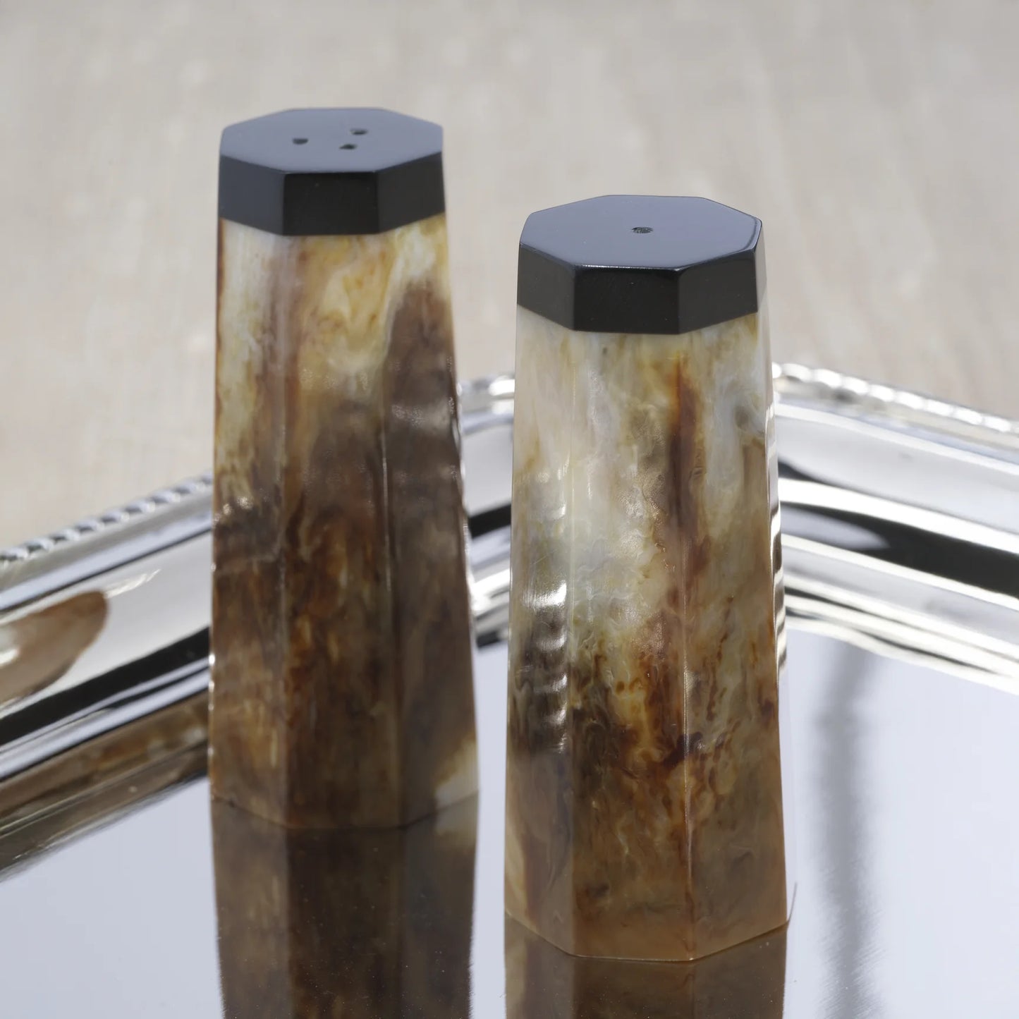 Burl Wood Design Salt and Pepper Shaker Set