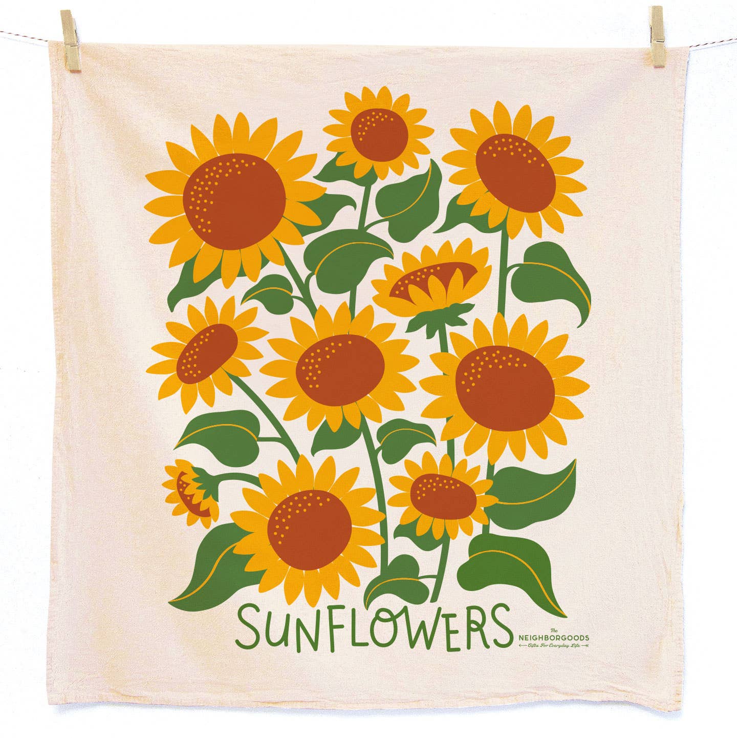 HAPPY HARVEST  (Sunflower, Pumpkin) - Tea Towel Set of 2