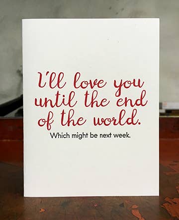 End of the World Greeting Card